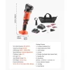 VEVOR Cordless Oscillating Tool, 20V Oscillating Multi Tool Kit with 6 Variable Speeds 8500 - 17000 OPM, 3.2° Oscillation Angle, 2.0Ah Battery Pack & Charger, 12PCS Saw Accessories & LED Work Light