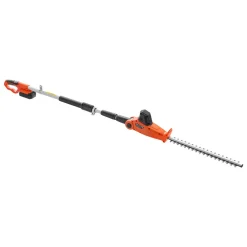 VEVOR Cordless Pole Hedge Trimmer, 20V Electric Bush Trimmer Kit with 18 Inch Double-Edged Steel Blade, 74-94 Inches Telescoping Design for High Branches (2.0Ah Battery and Fast Charger Included)
