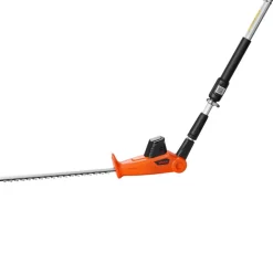 VEVOR Cordless Pole Hedge Trimmer, 20V Electric Bush Trimmer Kit with 18 Inch Double-Edged Steel Blade, 74-94 Inches Telescoping Design for High Branches (2.0Ah Battery and Fast Charger Included)