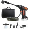VEVOR Cordless Pressure Washer, 1200PSI MAX Portable Pressure Washer with Brushless Motor,  6-in-1 Nozzle & Water Hose, 4 Speed Adjustable, Battery Powered Handheld Power Cleaner for Home Garden Patio