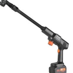 VEVOR Cordless Pressure Washer, 580-PSI 1.1 GPM Portable Power Cleaner, Handheld High-Pressure Car Washer Gun with 4.0Ah Battery, Charger, 6-in-1 Nozzle, for Home/Floor Cleaning & Watering