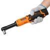 VEVOR Cordless Ratchet Wrench, 3/8 inch Drive, 240 RPM, up to 33 ft-lbs of Torque, Battery Powered Electric Ratchet Wrench Set with Two 2.0Ah Batteries, Charger, Sockets, Adaptor and Extension Bar