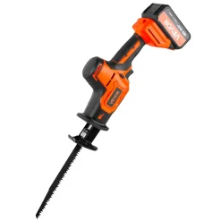 VEVOR Cordless Reciprocating Saw, 20 V, 3000 SPM Variable Speed, 1 inch Stroke Length, Electric Reciprocating Saw with Battery, Charger, 8 Blades, and Carrying Bag, for Wood, Metal and Plastic Cutting