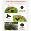 VEVOR Cordless String Trimmer, 52 cc 2-Stroke, Gas Powered Weed Wacker, 17" Cordless Grass Trimmer, Multi-Functional Lawn Edger with Shoulder Strap & 3T Blade, Weed Eater for Quick Grass Cleaning