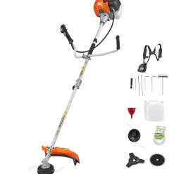 VEVOR Cordless String Trimmer, 52 cc 2-Stroke, Gas Powered Weed Wacker, 17