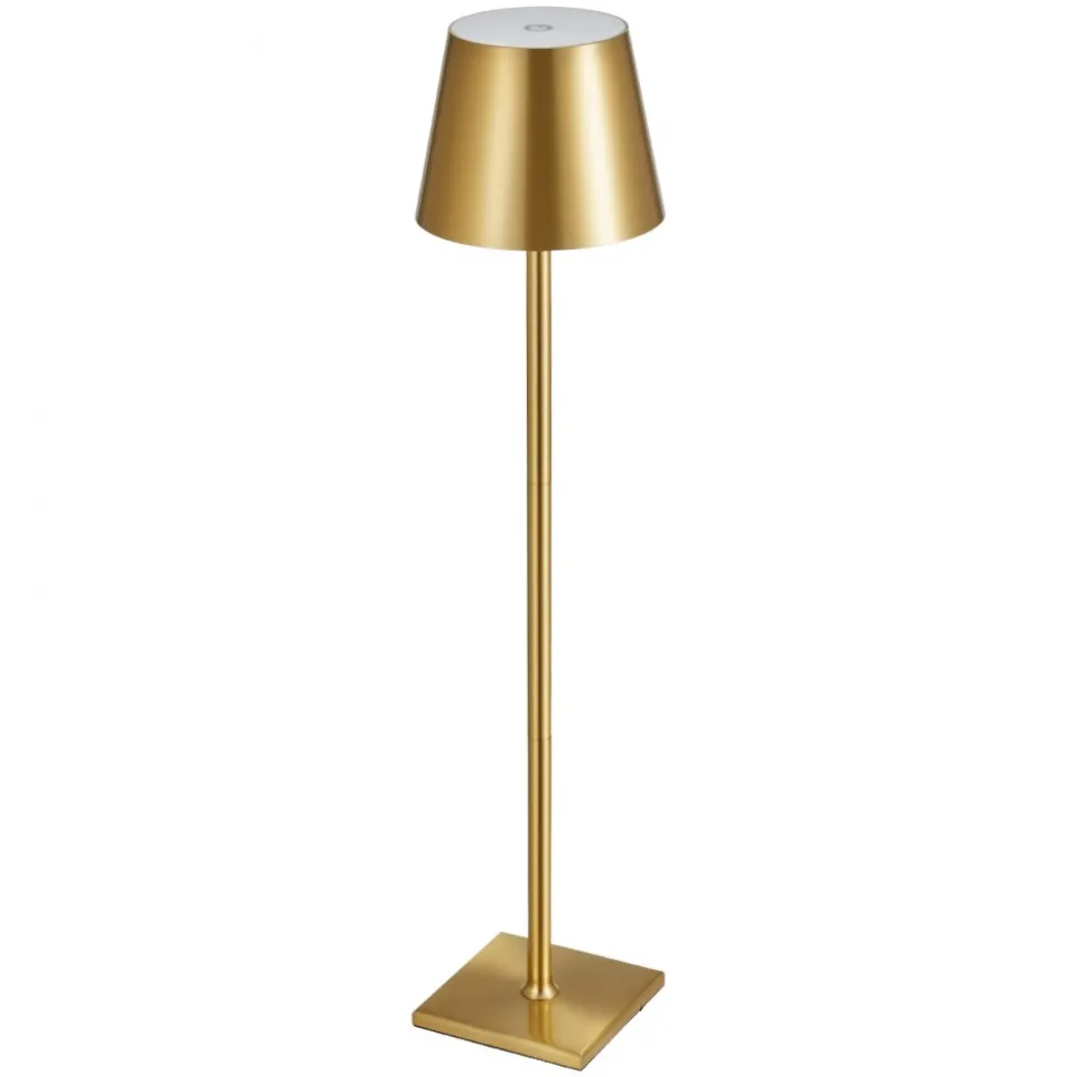 VEVOR Cordless Table Lamp, 2-Pack, 5200mAh Built-in Rechargeable Battery Desk Lamp, Stepless Dimming Up, 3 Adjustable Heights, Detachable Lampshade for Bottle, Restaurant, Bedroom, Outdoor, Gold