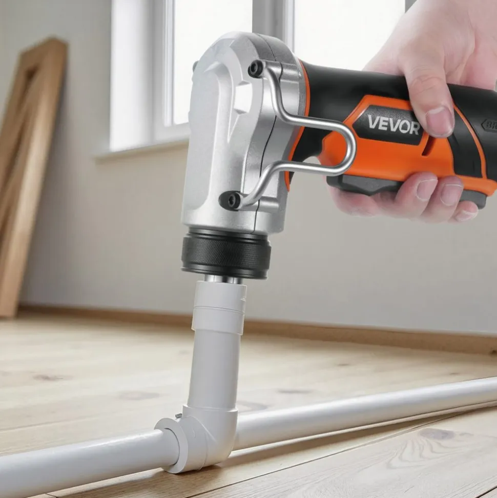 VEVOR Cordless Tube Expander, 20V Max Electric Tubing Expansion Tool for 1/2", 3/4", 1" PEX-A Pipes, 22000RPM Pipe Expander with 3 Expanding Head, 2pcs 2AH Battery, Fast Charger & Carrying Case