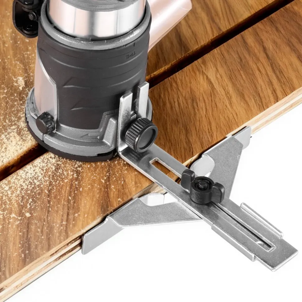 VEVOR Cordless Wood Router, 18V Brushless, Compact Variable Speed Palm Router with Fixed Base, 1/4-Inch Collet, Edge Trimmer Tool for Woodworking, Compatible with Makita 18V Batteries (No Battery)