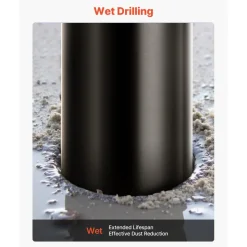 VEVOR Core Drill Bit, 5 inch Diameter, 14 inch Drilling Depth, 1-1/4 in-7 Internal Thread, High-Precision Welding Technology, Wet Diamond Core Bit for Reinforced Concrete, Red Bricks, and Masonry