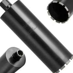 VEVOR Core Drill Bit, 5 inch Diameter, 14 inch Drilling Depth, 1-1/4 in-7 Internal Thread, High-Precision Welding Technology, Wet Diamond Core Bit for Reinforced Concrete, Red Bricks, and Masonry