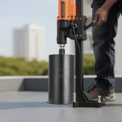VEVOR Core Drill Bit, 8 inch Diameter, 14 inch Drilling Depth, 1-1/4 in-7 Internal Thread, High-Precision Welding Technology, Wet Diamond Core Bit for Reinforced Concrete, Red Bricks, and Masonry