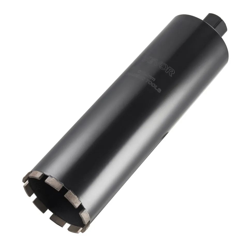VEVOR Core Drill Bit, 4-1/2 inch Diameter, 14 inch Drilling Depth, 1-1/4 in-7 Internal Thread, High-Precision Welding Technology, Wet Diamond Core Bit for Reinforced Concrete, Bricks, and Masonry