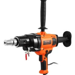 VEVOR Core Drill Machine, 0.8-6.3in Drilling Diameter Handheld Diamond Core Drill Rig with Stand and Core Drill Bit, 2000W Rugged Concrete Core Drill, Wet and Dry Use, For Concrete, Brick, Marble
