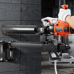 VEVOR Core Drill Machine, 0.8-6.3in Drilling Diameter Handheld Diamond Core Drill Rig with Stand and Core Drill Bit, 2000W Rugged Concrete Core Drill, Wet and Dry Use, For Concrete, Brick, Marble