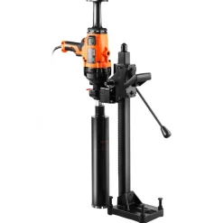 VEVOR Core Drill Machine, 0.8-6.3in Drilling Diameter Handheld Diamond Core Drill Rig with Stand and Core Drill Bit, 2000W Rugged Concrete Core Drill, Wet and Dry Use, For Concrete, Brick, Marble