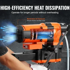 VEVOR Core Drill Machine, 0.8-11.8in Drilling Diameter Diamond Core Drill Rig with Stand and Core Drill Bit, 3500W Rugged Concrete Core Drill, Wet and Dry Use, For Concrete, Brick, Marble