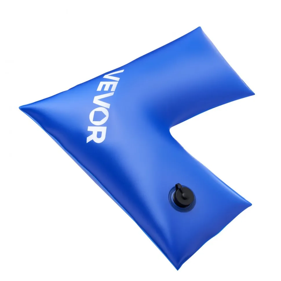 VEVOR Corner Pool Water Tubes, 4 Pack 22.4 x 22.2 in, Corner Winter Water Bags with Leakproof Screw Cap, 0.4mm Heavy Duty PVC, Cold-Resistant Weights for Inground Swimming Pool Covers