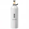 VEVOR CO2 Tank, 20 lbs New Aluminum Alloy Cylinder, CO2 Air Tank with Light Spray Coating, CGA320 Valve, Handle & Purple Copper Siphon, DOT Approved Cylinder for Draft Beer Dispensing and Soda Maker