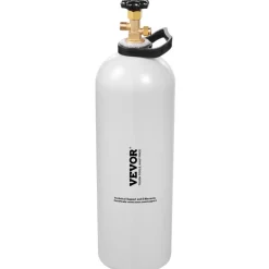VEVOR CO2 Tank, 20 lbs New Aluminum Alloy Cylinder, CO2 Air Tank with Spray Coating, CGA320 Valve, Handle & Adjustable Pressure, DOT & TC Approved Cylinder for Draft Beer Dispensing and Soda Maker