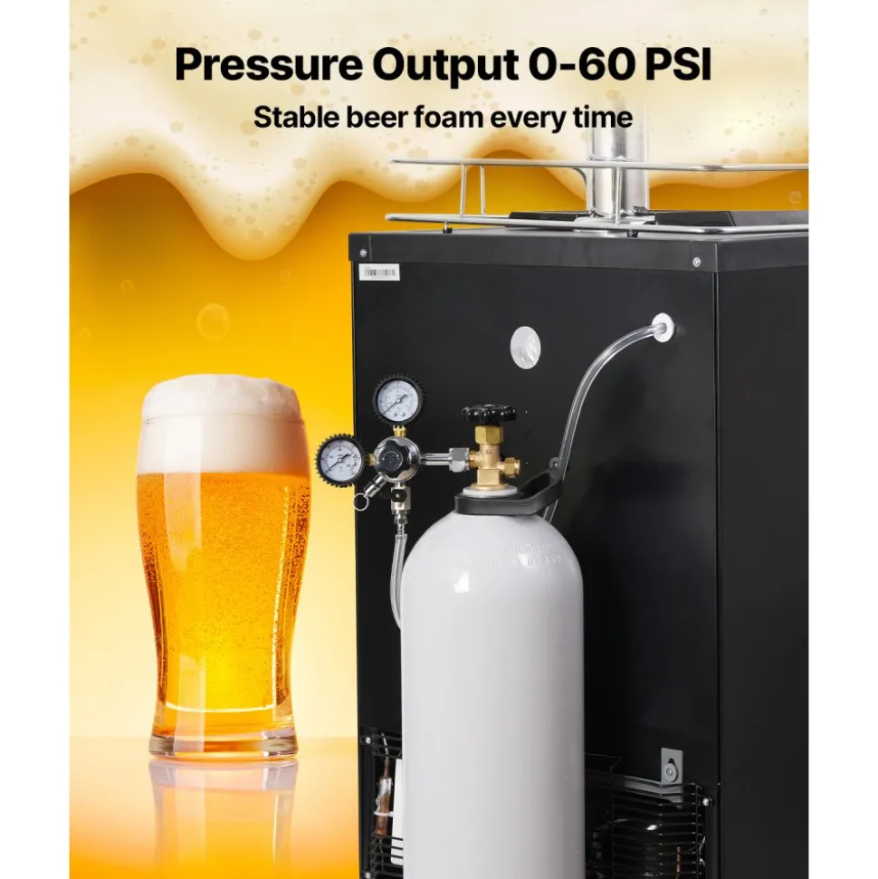 VEVOR CO2 Tank, 20 lbs New Aluminum Alloy Cylinder, CO2 Air Tank with Spray Coating, CGA320 Valve, Handle & Adjustable Pressure, DOT & TC Approved Cylinder for Draft Beer Dispensing and Soda Maker