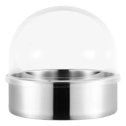 VEVOR Cotton Candy Machine Cover, Transparent Acrylic Dome Bubble Shield, Cotton Candy Machine Bubble Shield Compatible with 20.5in Cottons Candies Machines Bowl for Party, Shops, Bottom Groove Design