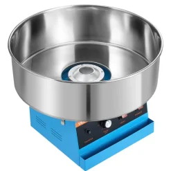 VEVOR Cotton Candy Machine Commercial 1000W Electric Candy Floss Maker Blue, Ideal for Home, Carnival, Birthday, Family Party, Easy Use with 20.5 in Stainless Steel Bowl, Storage Tray and Sugar Scoop