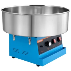 VEVOR Cotton Candy Machine Commercial 1000W Electric Candy Floss Maker Blue, Ideal for Home, Carnival, Birthday, Family Party, Easy Use with 20.5 in Stainless Steel Bowl, Storage Tray and Sugar Scoop