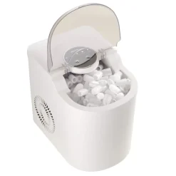 VEVOR Countertop Ice Maker, 7 Cubes Ready in 6 Mins, 26 lbs per Day, Self-Cleaning Portable Machine with Ice Scoop, Ice-Making Machine with 2 Sizes Bullet Ices for Home, Kitchen, Office, Bar & Party