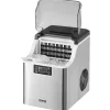 VEVOR Countertop Ice Maker, 24 Cubes Ready in 15 Mins, 45lbs in 24Hrs, Self-Cleaning Portable Ice Maker with Ice Scoop and Basket, Ice Machine with 3 Sizes Ice Cube for Home Kitchen Office Party