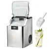 VEVOR Countertop Ice Maker, 44 lbs per Day, Self-Cleaning Portable Machine with Scoop, 4 lbs Ice-Storage Basket, Nugget Ice-Making Machine with Chewable Ices for Home, Kitchen, Office, Bar & Party