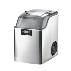 VEVOR Countertop Ice Maker, 44 lbs per Day, Self-Cleaning Portable Machine with Scoop, 4 lbs Ice-Storage Basket, Nugget Ice-Making Machine with Chewable Ices for Home, Kitchen, Office, Bar & Party