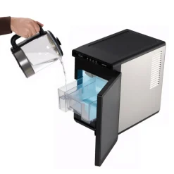 VEVOR Countertop Ice Maker, 22 lbs per Day, Self-Cleaning Portable Machine with Tong, Drawer-Style Ice Access, Ice-Making Machine with Large Square Cubes, for Home, Kitchen, Office, Bar & Party