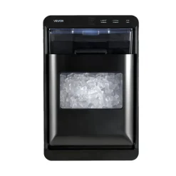 VEVOR Countertop Ice Maker, 44 lbs per Day, Self-Cleaning Portable Machine with Scoop, Drawer-Style Ice Access, Nugget Ice-Making Machine with Chewable Ices for Home, Kitchen, Office, Bar & Party