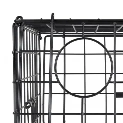 VEVOR Crab Trap, 2 Packs, 24.4x24.4x11.8 inch Heavy Duty Large Crab Pot Trap for Dungeness, Black PVC Coated Wire Mesh for Stealth, with Gauge, Red/White Float, 100ft Leaded Core Rope, and Gloves