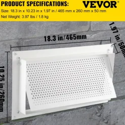VEVOR Crawl Space Flood Vent Foundation Flood Vent 8"Height x 16"Width Wall Vent