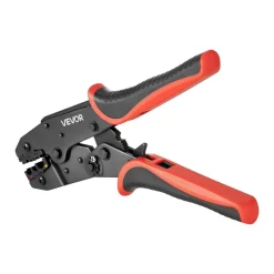 VEVOR Crimping Tool, 22-10 AWG Ratcheting Wire Crimper Tool, Labor-Saving Electrical Terminal Crimp Pliers with Clear Metric & AWG Markings, Quick Release, Adjustable Force for Multiple Terminals