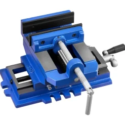 VEVOR Cross Slide Drill Press Vise, 6 Inch Jaw Width, 2 Way X-Y Axis Bench Vise, 5.7 Inch Max Jaw Opening, Heavy Duty Cast Iron, Workbench Vice Clamp, for Woodworking Drilling CNC Milling Machine