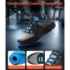 VEVOR Cross Training Shoes, M Width Sneakers US Size 10, Wide Toe Box Shoes with Arch Support & Adjustable Lace-up, Training Shoes for Running, Gymnastics, Dog Walking, and Weightlifting (Black)