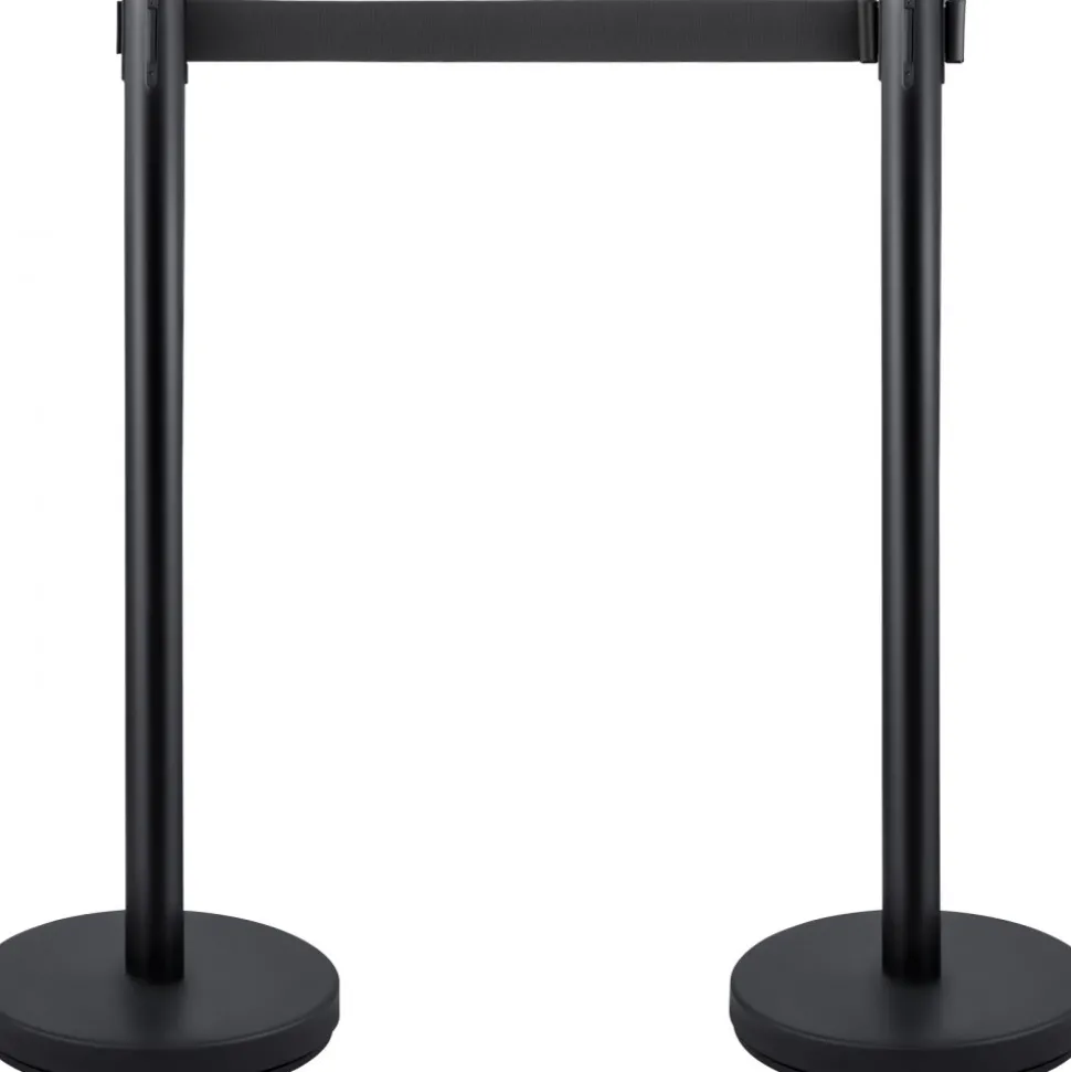 VEVOR Crowd Control Stanchions, 6-Pack Crowd Control Barriers with 3PCS 6.5FT Retractable Belt, Stanchion Posts Queue Pole for Crowd Control Barriers, Easy Assembly