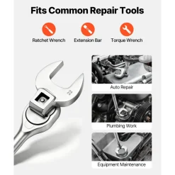 VEVOR Crowfoot Wrench Set, 3/8