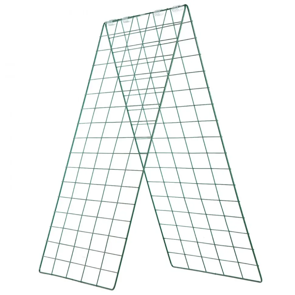 VEVOR Cucumber Trellis 4 Pack, A-Frame Garden Trellises for Raised Bed, Metal Rustproof Coating Plant Support for Vine, Climbing Plants, Peas, Beans, Zucchini, Tomato, Flower (46.06 x 16.93 in x 4PCS)