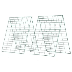 VEVOR Cucumber Trellis 4 Pack, A-Frame Garden Trellises for Raised Bed, Metal Rustproof Coating Plant Support for Vine, Climbing Plants, Peas, Beans, Zucchini, Tomato, Flower (35.43 x 27.56 in x 4PCS)