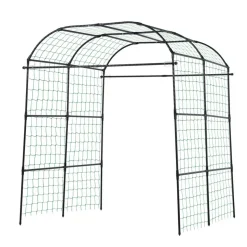 VEVOR Cucumber Trellis, U-Shape Garden Trellises for Raised Bed, Metal Wide Top Arch Plant Support for Vine, Climbing Plants, Peas, Beans, Zucchini, Tomato, Squash, Flower (71.26 x 64.96 x 82.68 in)