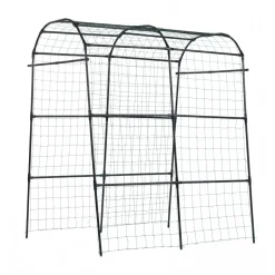 VEVOR Cucumber Trellis, U-Shape Garden Trellises for Raised Bed, Metal Arch Plant Support for Vine, Climbing Plants Outdoor, Peas, Beans, Zucchini, Tomato, Squash, Flower (70.87 x 44.09 x 82.99 in)