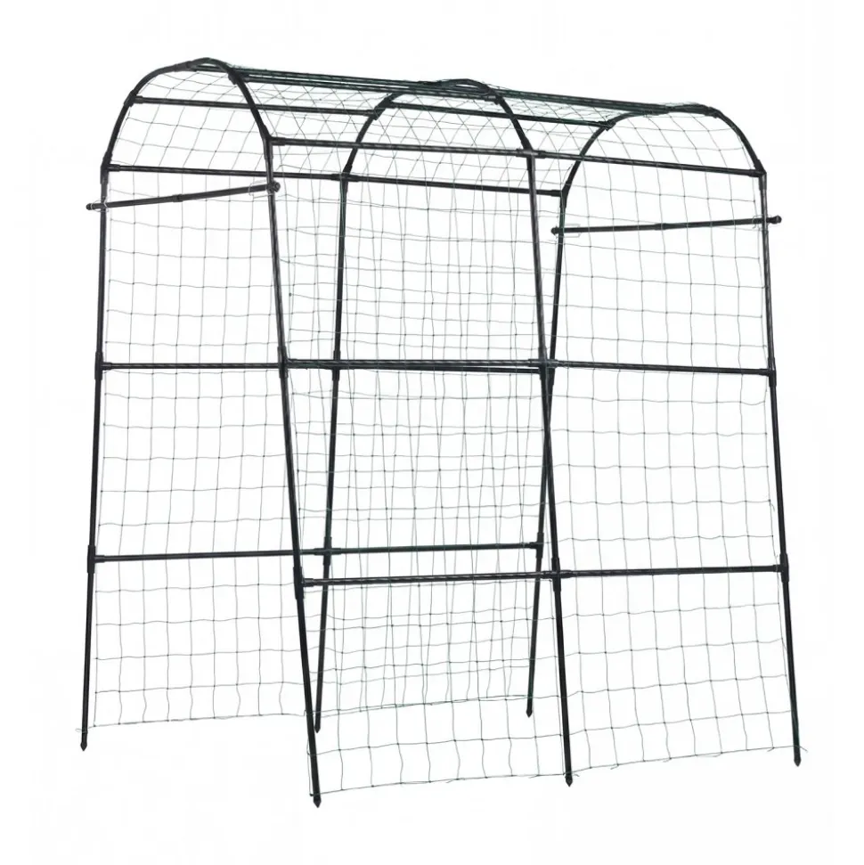 VEVOR Cucumber Trellis, U-Shape Garden Trellises for Raised Bed, Metal Arch Plant Support for Vine, Climbing Plants Outdoor, Peas, Beans, Zucchini, Tomato, Squash, Flower (70.87 x 44.09 x 82.99 in)