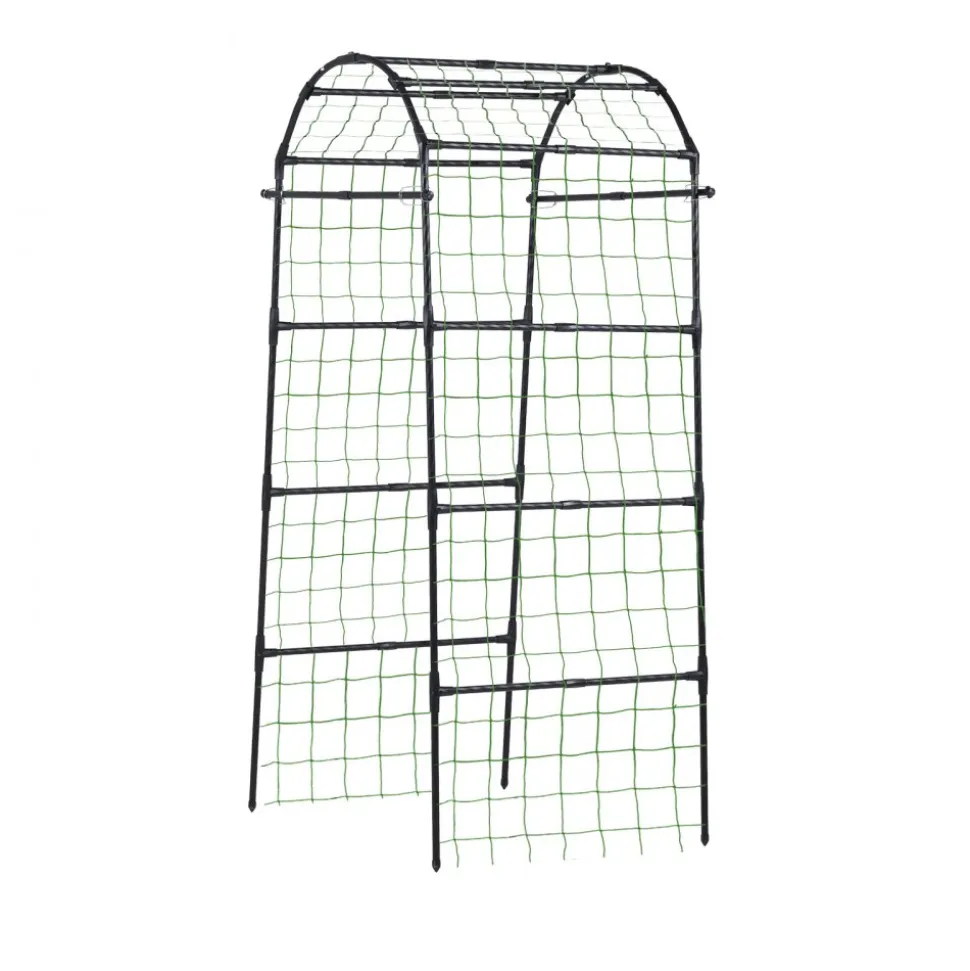 VEVOR Cucumber Trellis, U-Shape Garden Trellises for Raised Bed, Metal Arch Plant Support for Vine, Climbing Plants Outdoor, Peas, Beans, Zucchini, Tomato, Squash, Flower (32.01 x 31.5 x 80.71 in)
