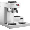 VEVOR 12 Cups Commercial Drip Coffee Maker, Coffee Maker Machine with 3 Glass Carafes and 3 Warmer Plates, Stainless Steel Pour Over Coffee Brewer with Auto Water Intake, for Restaurant Office Cafe