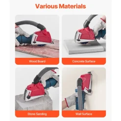 VEVOR Cutting Dust Shroud for Angle Grinders, Universal 4-5 in Angle Grinder Dust Shroud with 6 Clamping Washers, Adjustable Cutting Depth, Connect to Vacuum Cleaner, for Wood Concrete Wall Stone