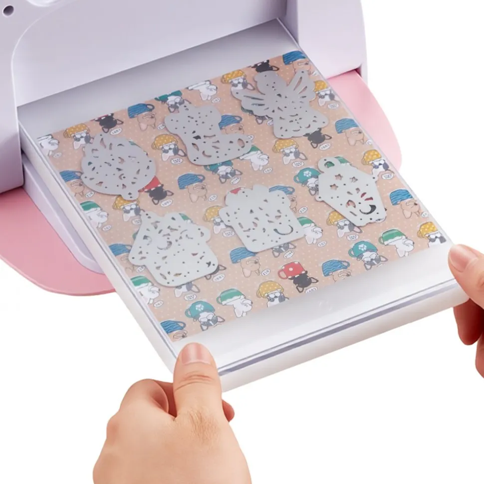 VEVOR Cutting Plates, 6 Pcs, 8.86 x 6.14 in, Clear Polycarbonate Material, Die Cut Pads Compatible with VEVOR Die Cutting and Embossing Machine KM-1860, for Scrapbooking, Card Making, Crafting