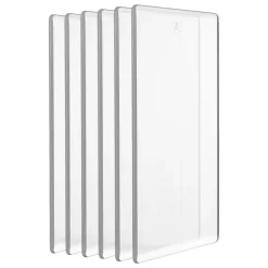 VEVOR Cutting Plates, 6 Pcs, 6.69 x 3.15 x 0.1 in, Clear Polycarbonate Material, Die Cut Pads Compatible with VEVOR Die Cutting and Embossing Machine KM-1830, for Scrapbooking and Card Making